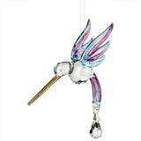 Fantasy Glass Hummingbird - Winter Blue