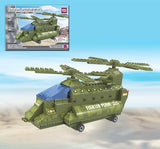 Brictek Army Double Rotor Helicopter 25708