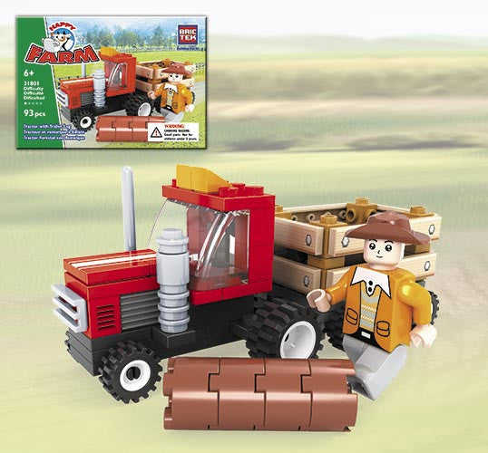 Brictek Tractor With Trailer Log 21801