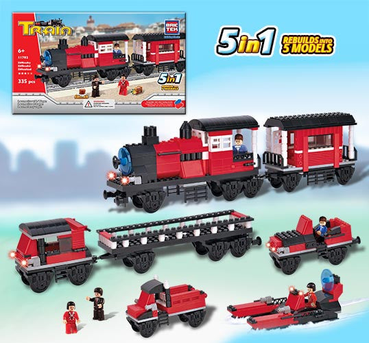 Brictek Locomotive With Wagon 5 11702