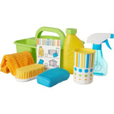Melissa & Doug Toy Pretend Play Spray & Squirt Cleaning Caddy for Kids (8 Pcs)