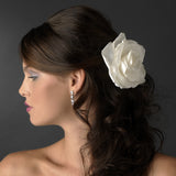 5" Elegant Bridal  Flower Hair Clip 428