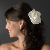 5" Elegant Bridal  Flower Hair Clip 428