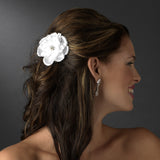 Bridal Jeweled Dahlia Flower Hair Clip 431
