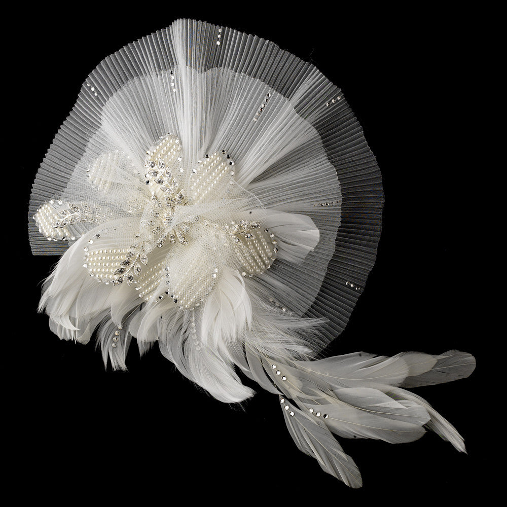 Ivory Clip Fascinator 471