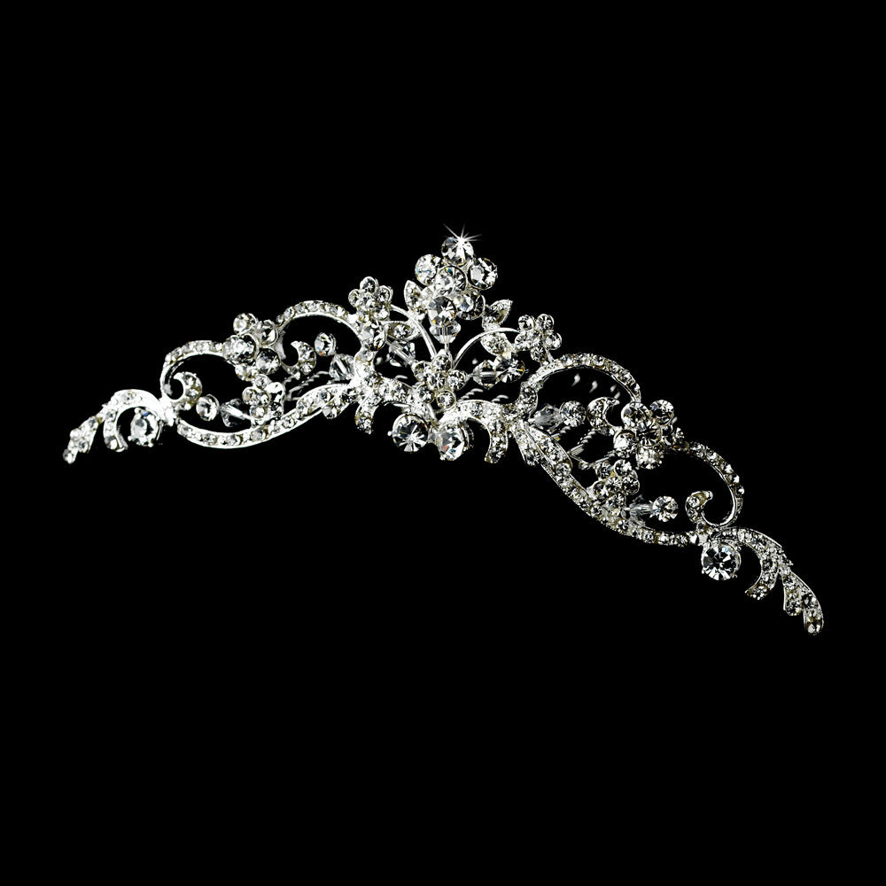 Swarovski Crysal Floral Bridal Comb 2374