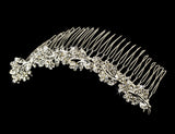 Rhinestone Floral Bridal Comb 356
