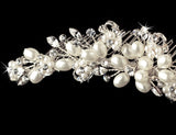 Pearl & Rhinestone Bridal Comb 4008