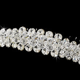 Striking Silver Clear Rhinestone & Swarovski Crystal Bridal Comb 900