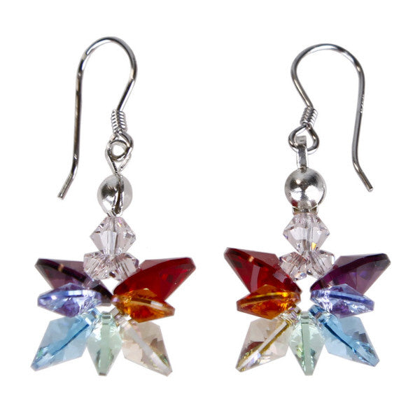 Woodstock Crystal Chakra Earrings CWCE-Discontinued