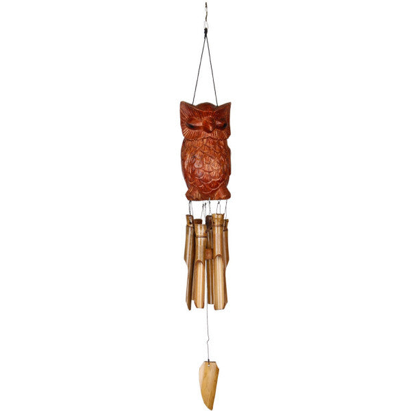 Woodstock Wise Owl Bamboo Chime CWO