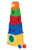 Melissa & Doug K's Kids Stacking Blocks Set With Sorting Shapes