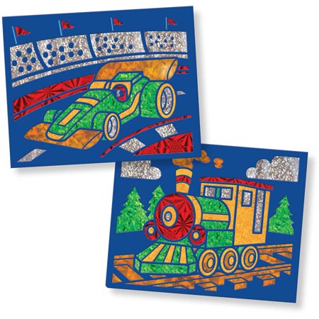 Melissa & Doug On the Go Foil Art Activity Set - Vehicles