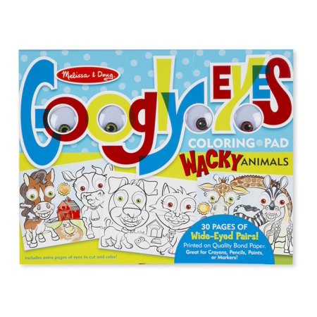 Melissa and Doug Wacky Animals Googly Eyes Coloring Pad Toy