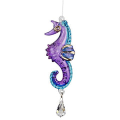 Fantasy Glass - Seahorse, Purple