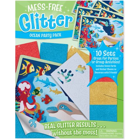 Melissa & Doug Mess-Free Glitter Ocean Party Pack