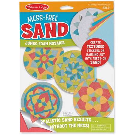 Melissa & Doug Mess-Free Sand Jumbo Foam Stickers, Mosaics