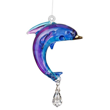Fantasy Glass? - Dolphin, Purple