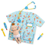 Melissa & Doug Pediatric Nurse Role Play Costume Set (8pc) - Includes Baby Doll, Stethoscope, Adult Unisex, Size: Newborn, Gold