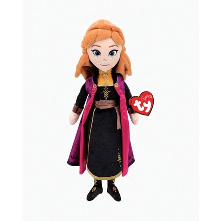 TY Disney Frozen 2 Movie Anna 15.5 Inch Tall Collectible Stuffed Plush Toy