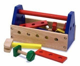 Melissa & Doug Take-Along Tool Kit Wooden Construction Toy (24pc)