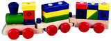 Melissa & Doug Stacking Train - Classic Wooden Toddler Toy (18pc)