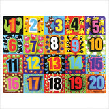 Melissa & Doug Jumbo Numbers Wooden Chunky Puzzle (20pc)
