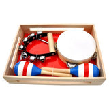 Schoenhut Piano Band-in-A-Box ,Maracas, Triangle, Bells, Tambourine