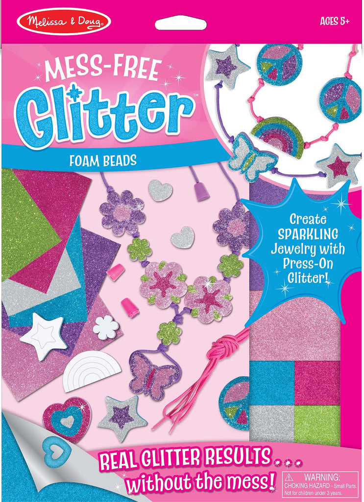 Melissa & Doug Mess Free Glitter - Foam Beads