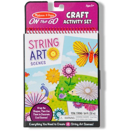 Melissa & Doug On-the-Go Crafts String Art Scenes Activity Set