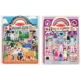 Melissa & Doug Deluxe Puffy Sticker Activity Book Set: Day of Glamour and Riding Club - 392 Reusable Stickers