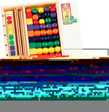 Melissa & Doug Bead Sequencing Set With 46 Wooden Beads and 5 Double-Sided Pattern Boards