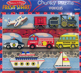 Melissa & Doug, Puzzle Fresh Start Chunky Vehicles