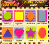 Melissa and Doug Kids Toy, Shapes Chunky Puzzle
