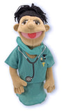 Melissa & Doug Surgeon Puppet With Doctor Scrubs and Detachable Wooden Rod (Puppets & Puppet Theaters, Animated Gestures, Inspires Creativity, 15? H x 5? W x 6.5? L)