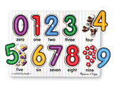 Melissa & Doug See-Inside Numbers Wooden Peg Puzzle (10 pcs)