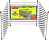 Melissa & Doug Puzzle Storage Rack - Wire Rack Holds 12 Puzzles