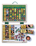 Melissa & Doug Deluxe Wooden Magnetic Responsibility Chart With 90 Magnets