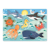 Melissa & Doug Sea Creatures Peg Puzzle