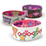 Melissa & Doug Design-Your-Own Bracelets With 100+ Sparkle Gem and Glitter Stickers