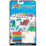 Melissa & Doug On The Go Magicolor Color-Your-Own Sticker Book - Blue
