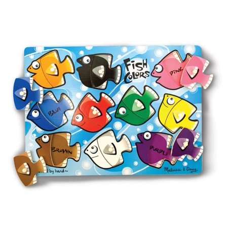 Melissa & Doug Fish Colors Mix N Match Peg Puzzle