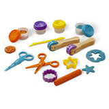 Melissa & Doug Cut, Sculpt, and Roll Clay Play Set With 8 Tools and 4 Colors of Modeling Dough