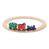 Melissa & Doug Farm Animal Wooden Train Set (12+pc)