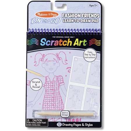 Melissa & Doug Fashion Friends Learn-to Draw Pad