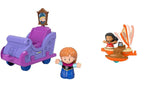 Bundle of 2 |Fisher-Price Little People Disney Princess Parade Floats (Anna Frozen 2 + Moana's Float Multi)