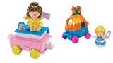 Bundle of 2 |Fisher-Price Little People Disney Princess, Parade Floats (Cinderella & Pals + Belle & Chip)