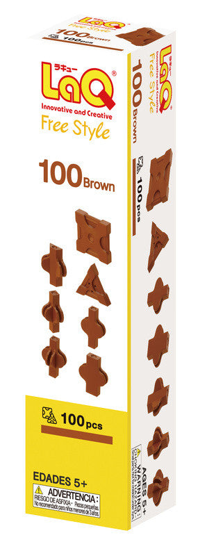 LaQ Free Style - Free Style 100 - Brown LAQ001900 by LaQ Blocks