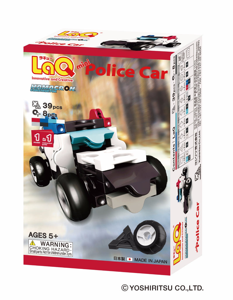 LaQ Hamacron Constructor - Mini Police Car LAQ003096 by LaQ Blocks