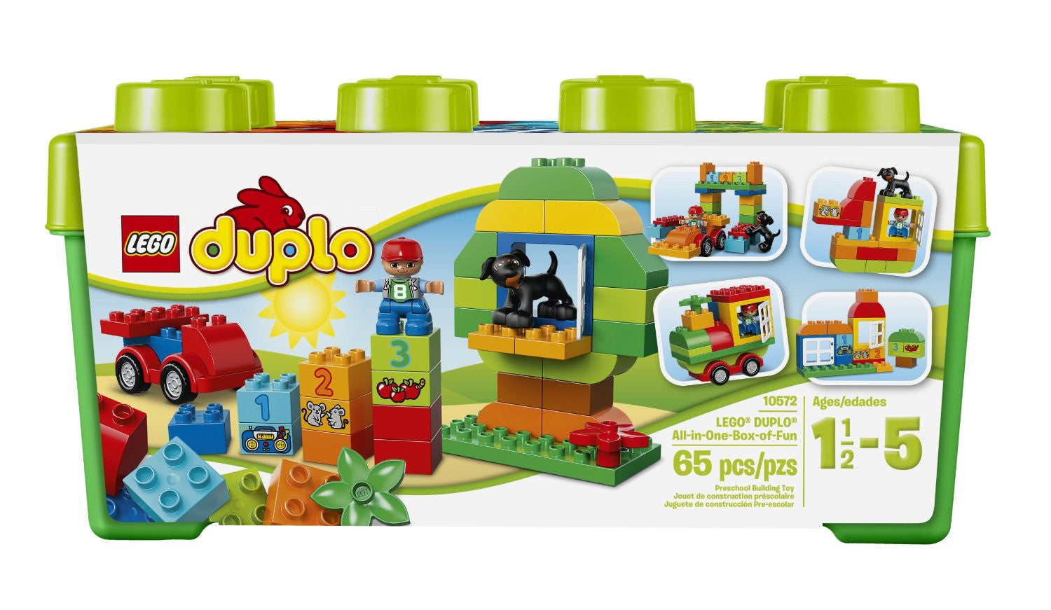 LEGO DUPLO Creative Play All-in-One-Box-of-Fun 10572, Preschool, Pre-Kindergarten Large Building Block Toys for Toddlers
